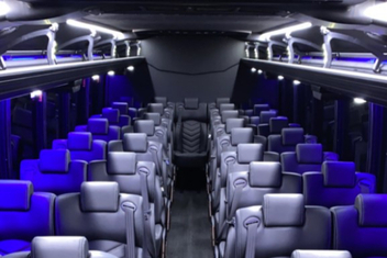 Redwood City Charter Bus Interior