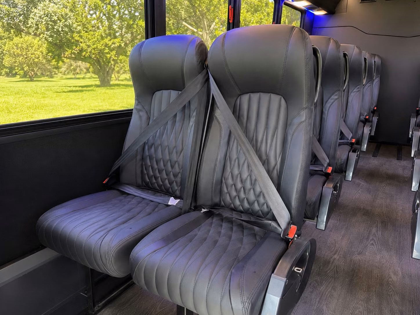 15 passenger minibus interior