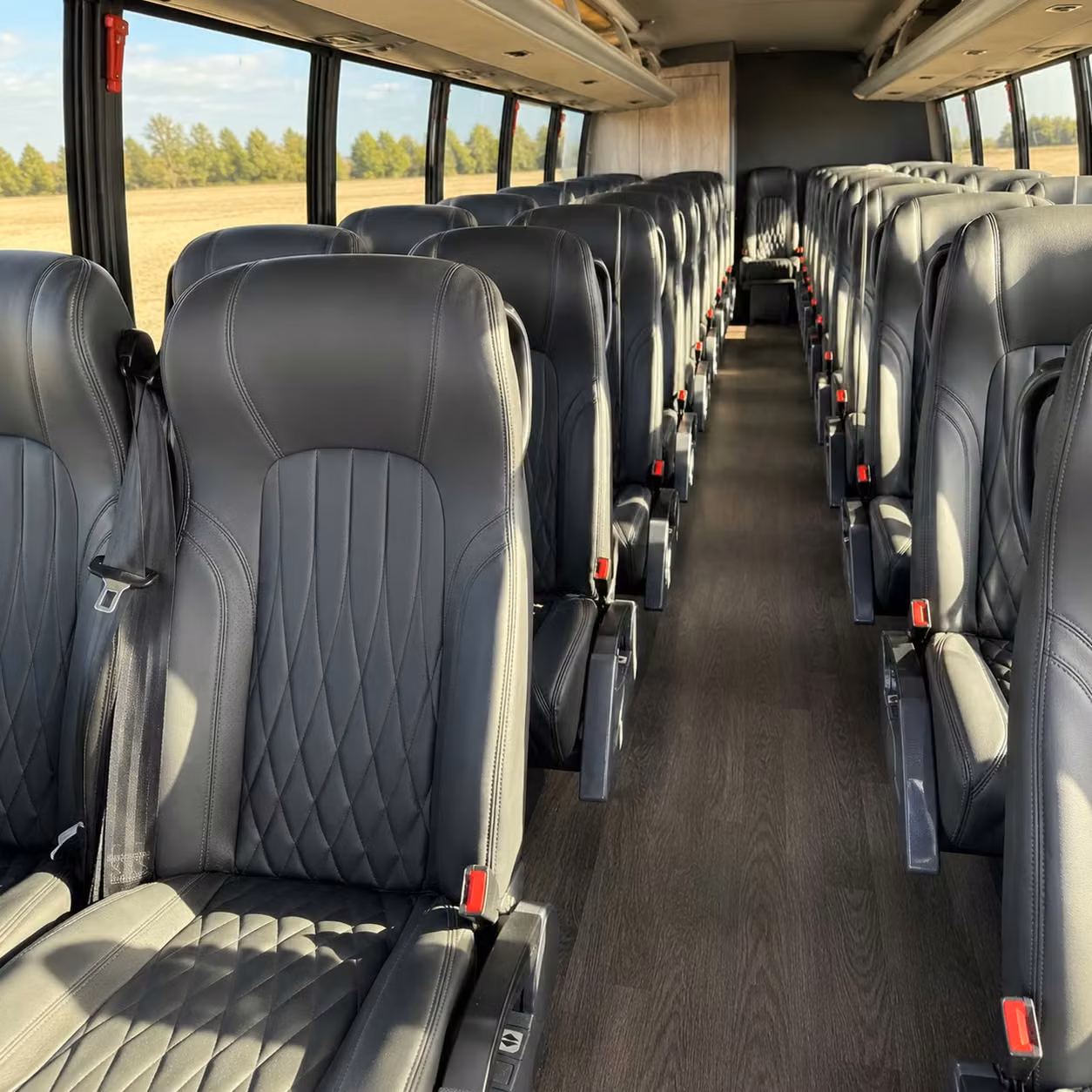 28 passenger minibus interior